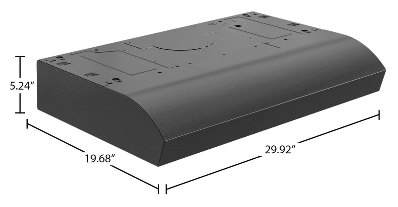 Hotte de cuisinière sous l’armoire Broan de série MTR1 de 30 po - MTR1303BL