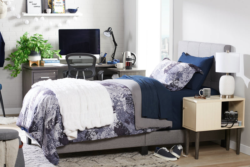 Ensemble de draps Ultra Advanced MasterguardMD 3 pièces pour lit simple - bleu marine