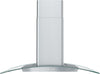 Hotte de cuisinière courbée Brisas par Zephyr de 36 po en verre - acier inoxydable - BML-E36CG