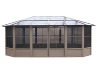 Gazebo Penguin Florence - Solarium 12x18 Toit de polycarbonate