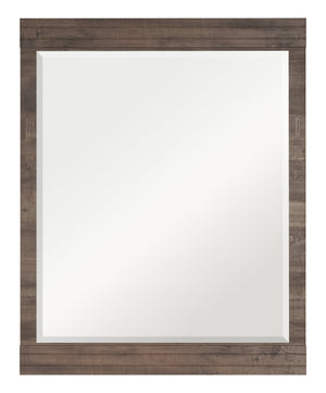 Miroir de commode de chambre à coucher Riley, fabriqué au Canada - gris