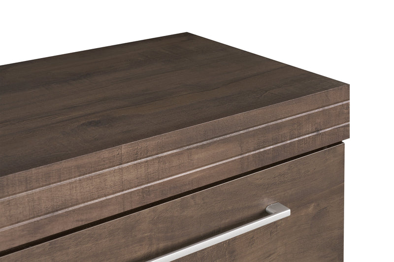 Commode de chambre à coucher Riley de 49 po (L) x 31 po (H) à 6 tiroirs, fabriquée au Canada - grise