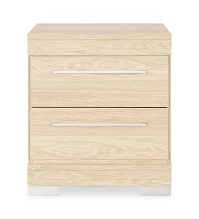 Riley Bedside 2-Drawer Nightstand, 21"W x 24"H, Made in Canada - Natural | Table de nuit Riley de 21 po (L) x 24 po (H) à 2 tiroirs, fabriquée au Canada - naturelle