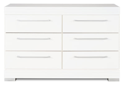 Riley Bedroom 6-Drawer Dresser, 49"W x 31"H, Made in Canada - White | Commode de chambre à coucher Riley de 49 po (L) x 31 po (H) à 6 tiroirs, fabriquée au Canada - blanche