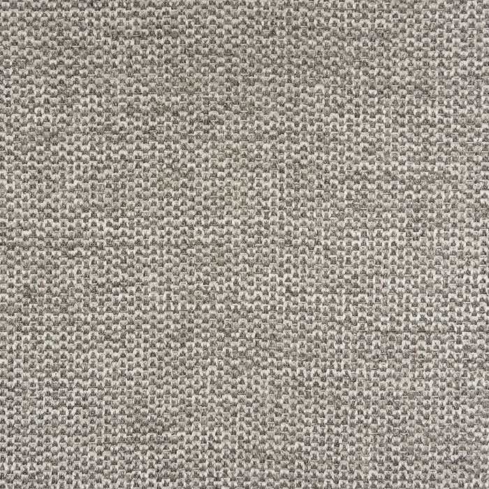 Sofa-lit sectionnel de droite Savvy 3 pièces en tissu d’apparence lin avec fauteuil long de rangement et appuie-têtes réglables - gris