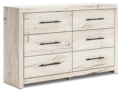 Derekson Bedroom 6-Drawer Dresser, 58.7"W x 36.5"H - Rustic White | Commode de chambre à coucher Derekson de 58,7 po (L) x 36,5 po (H) à 6 tiroirs - blanc rustique