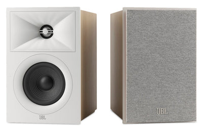 JBL Stage 240B 2-Way 4.5" Bookshelf Loudspeaker Pair - White (JBL240BWHT) | Paire de haut-parleurs d’étagère JBL Stage 240B de 4,5 po avec conception à 2 voies (JBL240BWHT) | 240BSWHT
