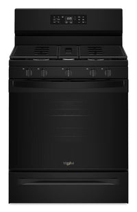 Cuisinière à gaz Whirlpool de 5,0 pi³ et de 30 po avec cuisson à air - noire - WFGS4530SB