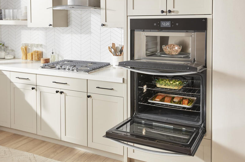 Four mural combiné intelligent Whirlpool de 6,4 pi³ avec friture à air chaud AirFry - WOEC7030PZ