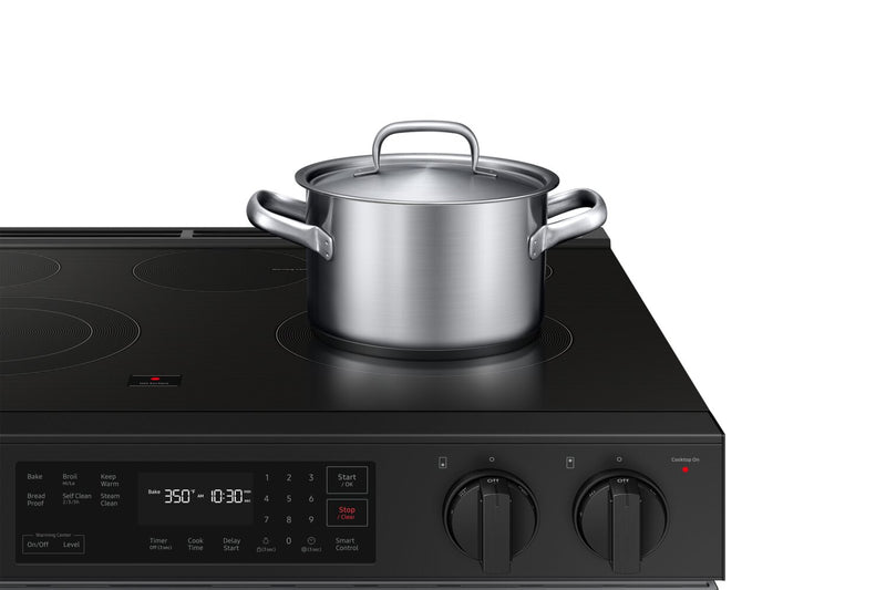 Cuisinière intelligente électrique encastrée Samsung de 6,3 pi³ avec commande vocale - acier inoxydable - NSE6DG8100SRAC