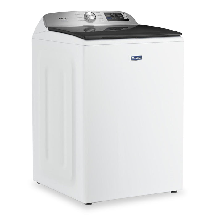 Laveuse à chargement par le haut de 6,0 pi³ et sécheuse à gaz de 7,4 pi³ Animal Pet Pro de Maytag - blanches