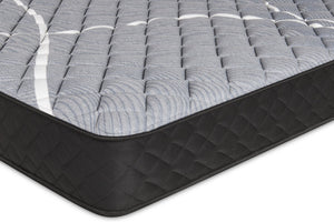 Matelas ferme à plateau régulier dans une boîte White Birch de Springwall pour lit simple très long