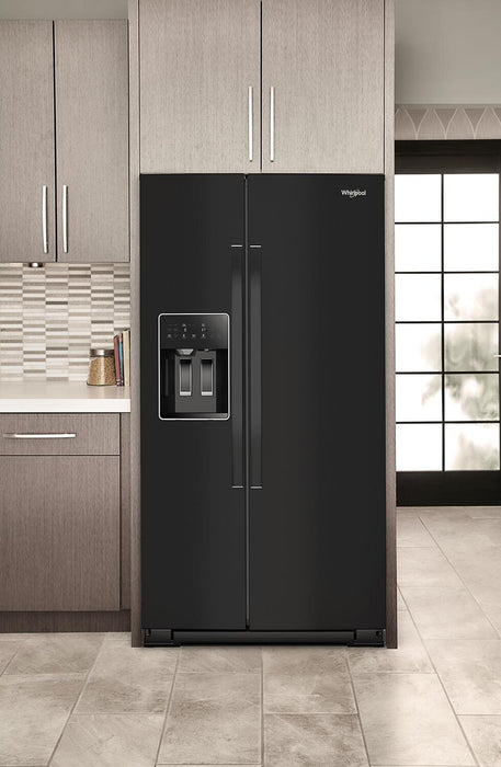 Réfrigérateur Whirlpool de 28,7 pi³ et de 36 po à compartiments juxtaposés - noir - WRSF5536RB