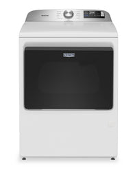 Sécheuse à gaz Maytag à chargement par le haut de 7,4 pi3 avec détection d’humidité avancée - blanche - MGD6205RW
