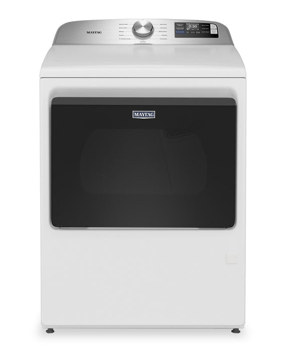 Sécheuse à gaz Maytag à chargement par le haut de 7,4 pi3 avec détection d’humidité avancée - blanche - MGD6205RW