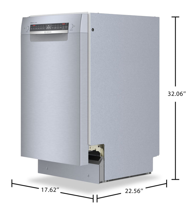 Lave-vaisselle intelligent Bosch de série 800 de 18 po avec PrecisionWashMD et 3e panier - SPE68C75UC