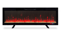 Foyer électrique moderne Mirage de 60 po - noir