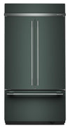 Réfrigérateur KitchenAid de 24,2 pi³ et de 42 po à portes françaises à congélateur inférieur - genièvre - KBFN542SJP