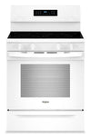 Cuisinière électrique Whirlpool de 5,3 pi3 et de 30 po avec friture à air sans préchauffage - blanche - YWFES7030SW