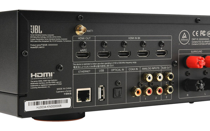 Récepteur AV à 5.2 canaux JBL MA510 8K – noir (JBLMA510BLKAM)