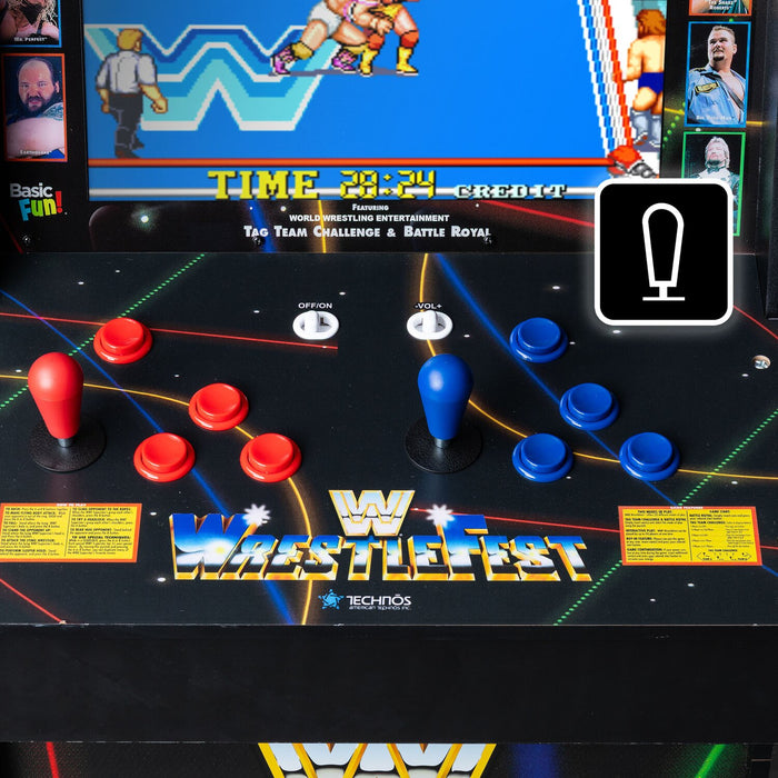 Borne d’arcade WWE Ultra Series Arcade Classics de Basic Fun avec 5 jeux