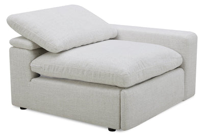 Sky Modular 45.75" Fabric Right-Facing Power Reclining Chair with Feather Down Cushions - Nathan Wheat | Fauteuil de droite à inclinaison électrique modulaire Sky de 45,75 po en tissu avec coussins en duvet et plumes - blé Nathan