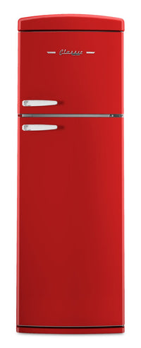 Réfrigérateur Classic Rétro d’Unique de 24 po et de 11 pi3 à congélateur supérieur - rouge bonbon - UNQ-310L R TM