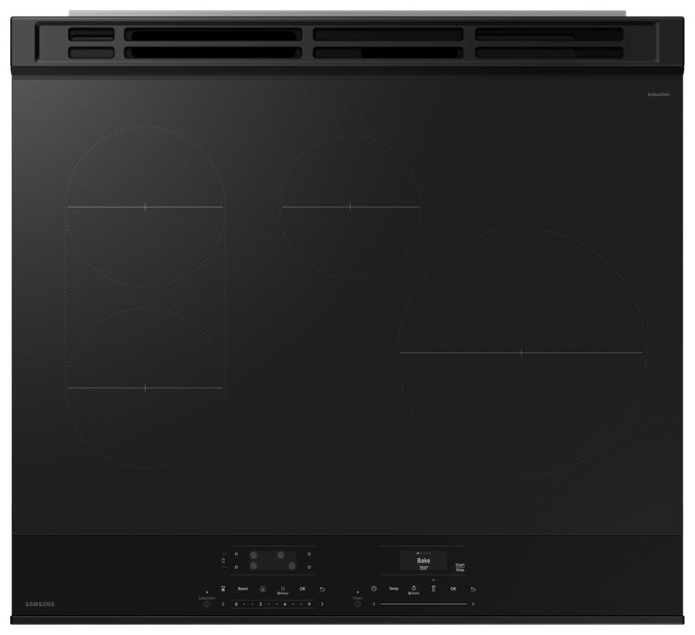 Cuisinière intelligente à induction encastrée Samsung de 6,3 pi³ avec Air Sous Vide - acier inoxydable - NSI6DG9500SRAC