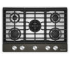 Surface de cuisson KitchenAid de 30 po au gaz sur métal avec grilles pour wok intégrées – Black Ore - KCGK530SBE