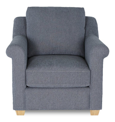 Finesse 37" Contemporary Chenille Fabric Chair - Flint | Fauteuil contemporain Finesse de 37 po en tissu de chenille - silex