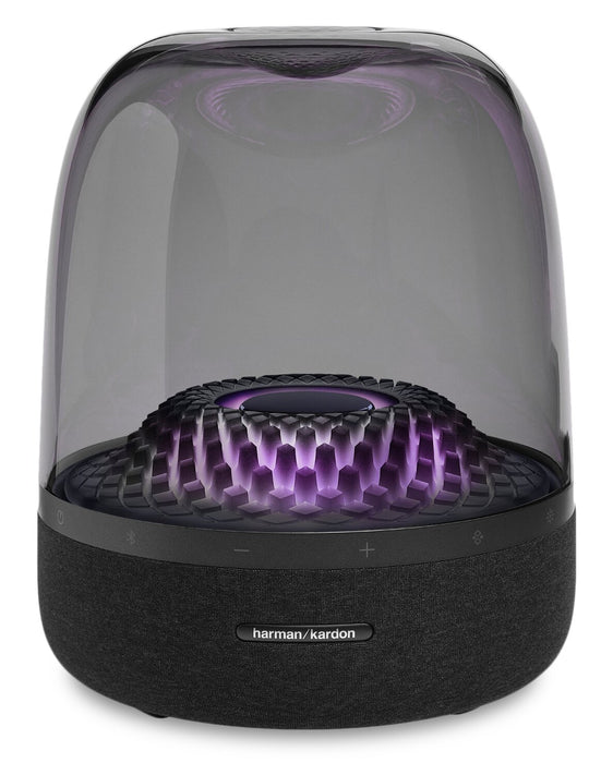 Haut-parleur de 130 W Harman Kardon Aura Studio 4 à dôme transparent (HKAURAS4BLKAM)