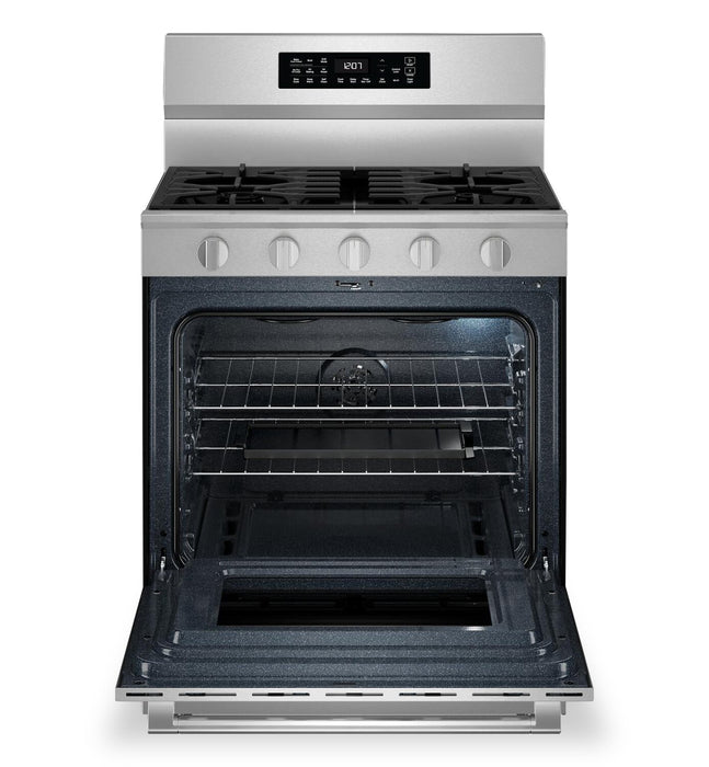 Cuisinière à gaz Maytag de 5 pi³ et de 30 po avec friture à air sans préchauffage - acier inoxydable résistant aux traces de doigts - MFGS7030SZ