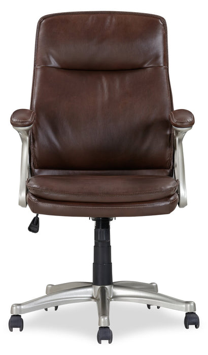 Chaise de bureau réglable Dimitri de Sealy de 29 po - brune