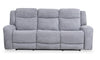 Sofa à inclinaison électrique Atlantis de 90 po en tissu avec ports USB - gris tourterelle
