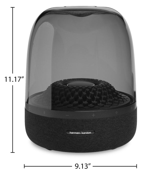 Haut-parleur de 130 W Harman Kardon Aura Studio 4 à dôme transparent (HKAURAS4BLKAM)