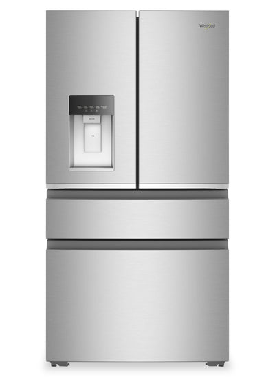 Whirlpool 36" 22 Cu. Ft. True Counter Depth French Door Refrigerator – Stainless Steel - WRMC5036RZ | Réfrigérateur Whirlpool de 22 pi3 et de 36 po de profondeur comptoir véritable à portes françaises - acier inoxydable - WRMC5036RZ