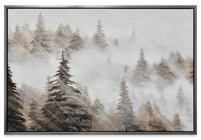 Tree Line Framed Acrylic Painting - 31.5" x 47.5" | Peinture acrylique encadrée « Tree Line » - 31,5 po x 47,5 po