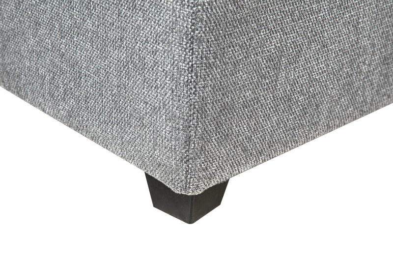 Sofa sectionnel modulaire Evolve de Scott Living 4 pièces en tissu d’apparence lin avec coussins en duvet et plumes - gris
