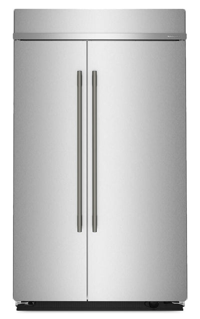 Kitchenaid 48" 29.4 Cu. Ft. Built-In Side-by-Side Refrigerator – Stainless Steel - KBSN748SPS | Réfrigérateur encastré KitchenAid de 29,4 pi3 et de 48 po à compartiments juxtaposés - acier inoxydable - KBSN748SPS