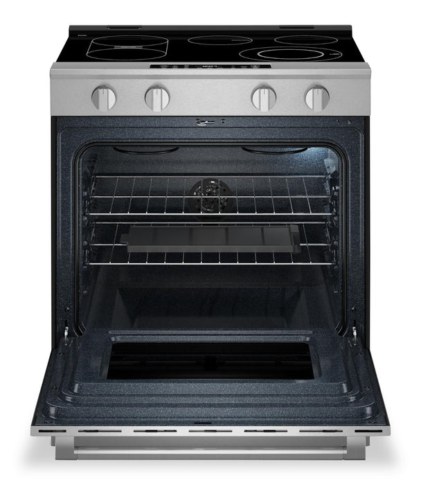 Cuisinière électrique encastrée Maytag de 5,3 pi3 et de 30 po avec friture à air sans préchauffage - acier inoxydable résistant aux traces de doigts - YMSES7030SZ