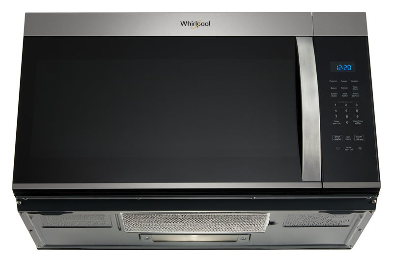 Four à micro-ondes à hotte intégrée Whirlpool de 1,7 pi3 - acier in