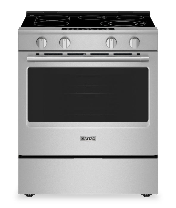 Cuisinière électrique encastrée Maytag de 5,3 pi3 et de 30 po avec friture à air sans préchauffage - acier inoxydable résistant aux traces de doigts - YMSES7030SZ
