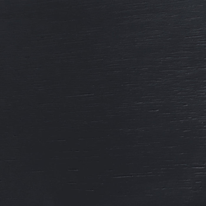 Ensemble de salle à manger Remi 5 pièces en verre et bois avec table ronde de 42 po (L) et 4 chaises à dossier en échelle - noir