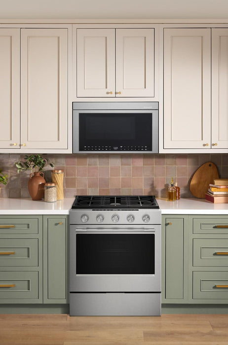 Cuisinière à gaz encastrée KitchenAid de 5,0 pi³ et de 30 po avec modes par convection - acier inoxydable résistant aux traces de doigts - KSGS530SPS