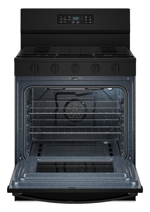 Cuisinière à gaz Whirlpool de 5,0 pi3 avec cuisson à air – noire - WFGS5730SB
