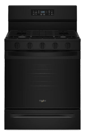 Cuisinière à gaz Whirlpool de 5,0 pi3 avec cuisson à air – noire - WFGS5730SB