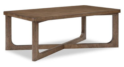 Maxwell 48" Coffee Table - Light Brown Hickory | Table à café Maxwell de 48 po - noyer brun clair