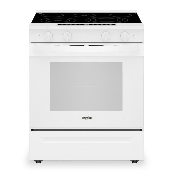 Cuisinière électrique Whirlpool de 5,3 pi3 avec friture à air et revêtement WipeCleanMC - blanc - YWSES7530RW