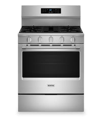 Cuisinière à gaz Maytag de 5 pi3 à convection avec friture à air sans préchauffage - acier inoxydable - MFGS6030RZ