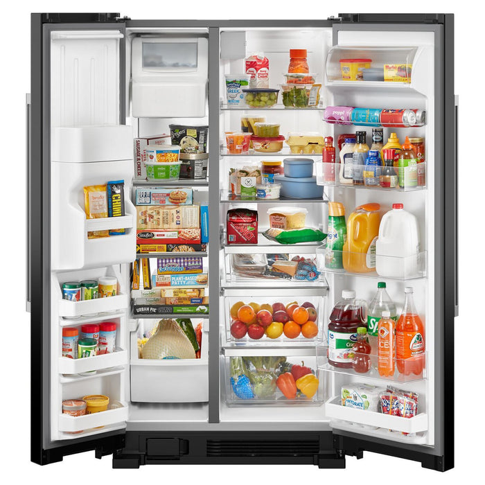 Réfrigérateur Maytag de 25 pi³ et de 36 po à compartiments juxtaposés - noir - MRSF4036PB